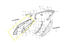 QJ FORTRESS350 Arka Kuyruk Grenajı gri sağ