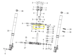 QJ SRK 125 S FURÇ BAĞLAMA TAKOZU SOMUNU S43