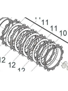 QJ SRK 400 RR DEBRİYAJ BALATASI VE SACI TAKIM C21