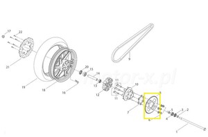 QJ SRK 400 RR ARKA ZİNCİR DİŞLİSİ