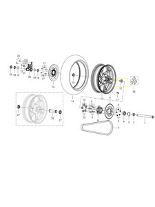 QJ SRT 800 X ARKA TEKER RULMANI X16