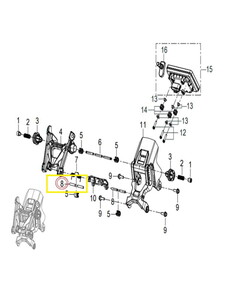 BAROSSA ADV 125 ÖN CAM BRAKET MİLİ V34