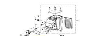  QJ SRK 125 S HAVA FİLTRESİ KOMPLE