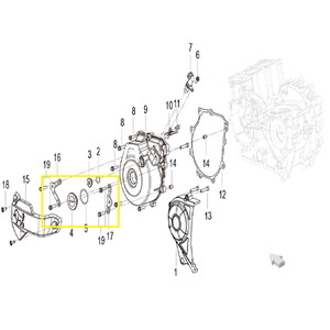 BENELLİ 502-C MOTOR KAP SOL MUHAFAZ BAĞ. DMR-1 X17