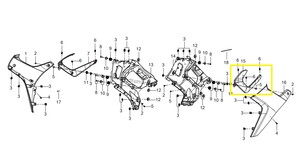 QJ SRK 125 R SAĞ YAN PANEL DEKORATİF KAPAK