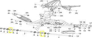 BENELLİ 502-C ARKA MAF RULMA SEK. B08000003701 X22