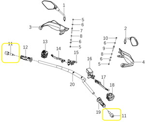  QJ SRK 125 S GİDON TOPUZU TEK S11