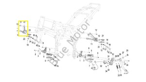 QJ SRT 550 X ARKA BASAMAK BRAKETİ SOL X7