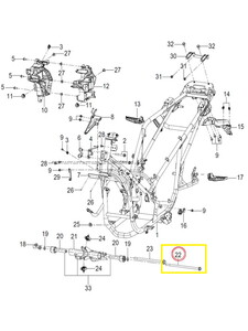 BAROSSA ADV 125 MOTOR MİLİ V34