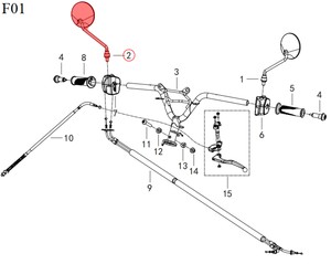  QJ VPS 125 / LTM 125  AYNA SAĞ 