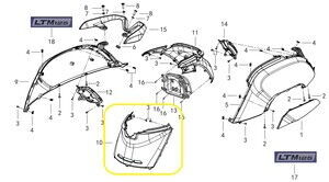 QJ LTM 125 ARK ORTA  BİRLEŞTİRİCİ MAVİ