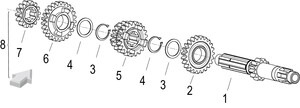 QJ SRK 125 S DENGELEYİCİ DİŞLİ KOMPLE S11