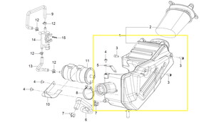 QJ SRK 125 R HAVA FİLTRESİ KOMPLE