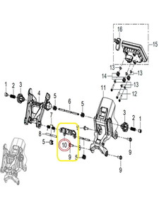  BAROSSA ADV 125 ÖN CAM BRAKETİ A V22