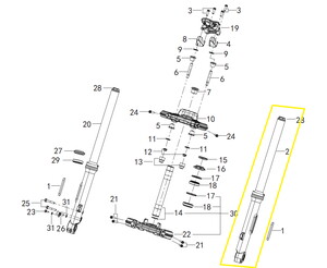  BENELLİ 502-C ÖN AMORTİSÖR SOL 43200P080000