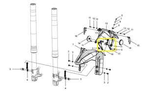 QJ SRT 550 ST ÇAMURLUK BAĞLANTI BRAKETİ