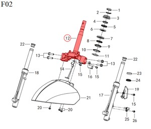  QJ VPS 125/ LTM 125 FURÇ ALT MESNEDİ