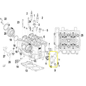 BENELLİ 502-C TERMOSTAT KAPAĞI 27077628BG01 X3