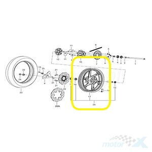 QJ SRK 400 RR ARKA ÇELİK JANT